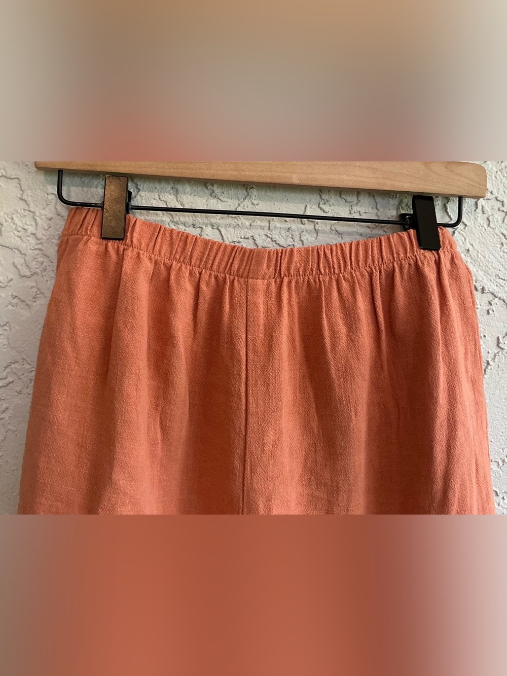 Art Class Rust Orange Ruffle Hem Drawstring Shorts - Picture 5 of 7